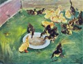 ducklings 1934 Petr Petrovich Konchalovsky chicks